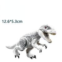 Bloques de construcción de dinosaurios, juguetes educativos de ensamblaje Jurásico  Blanco