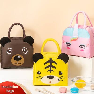 New 3D three-dimensional lunch bag cartoon handbag lunch bag insulated lunch box bag student lunch bag insulated bag