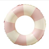 Adult swimming ring retro striped underarm swimming ring pvc inflatable swimming ring  Pink
