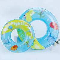 Children's swimming ring new inflatable pvc thickened swimming ring  Multicolor