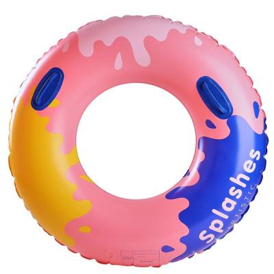 Wanmei INS Internet celebridad engrosada danesa retro piruleta anillo de natación simple sirena inflable anillo de natación axila