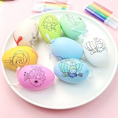 Uova di Pasqua Uova colorate dipinte a mano fai da te Uova di Pasqua Uova di Natale bancarella di strada giocattoli regali per bambini premi