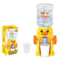 Mini dispensador de agua divertido para niños, máquina de bebidas eléctrica de simulación de luz y sonido, juguete de cocina para bebés  Amarillo