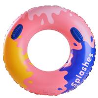 Anneau de natation en forme de sucette rétro, anneau de natation gonflable en forme de sirène Simple, anneau sous les bras  rouge