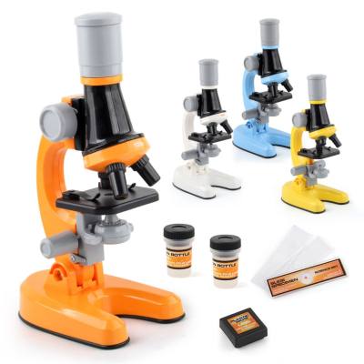 Children's educational gifts Science laboratory 1200 times high-definition pupil microscope toy set