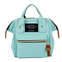 Mommy bag small fashion trend stitching contrast color handbag casual simple zipper commuting shoulder messenger bag  Green