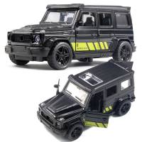 Modello di auto fuoristrada in lega con macchinina giocattolo per bambini a porta aperta  Nero