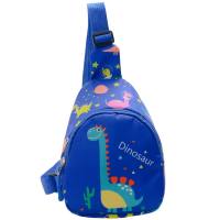 Children's bags 3-9 years old boys and girls small backpacks fashionable cartoon shoulder messenger bags  Blue