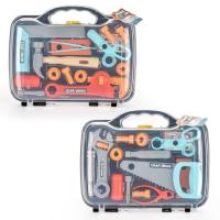 New foreign trade children's tools suitcase disassembly and assembly project storage box for boys and girls DIY assembled play house toys  Multicolor