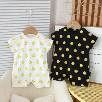 Baby onesie, fashionable and cute, smiling baby short-sleeved onesie
