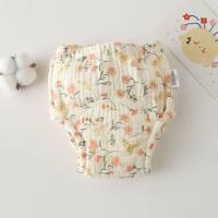 Korean version of gauze cotton baby urination training pants gauze diapers waterproof diapers pure cotton diapers A category  Multicolor