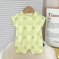 Baby Fashion Brand Printed Children's Jumpsuit  Yellow