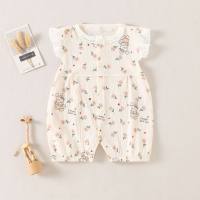 Girls romper baby summer clothes onesie baby crawling clothes newborn summer cute clothes  Multicolor