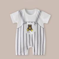 بدلة للرضع والأطفال الصغار لفصل الصيف، ملابس رقيقة للصبي الرضيع، تتكون من قطعة واحدة  متعدد الألوان