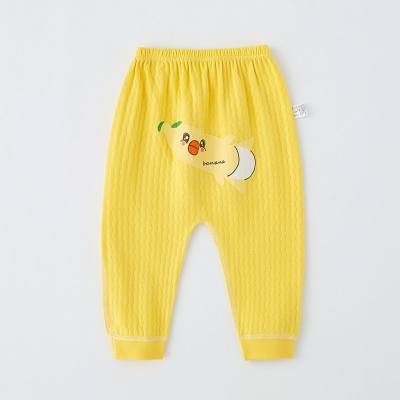 Pantalon d'automne pour bébé, pantalon simple, leggings en pur coton pour enfants, vêtements d'intérieur de printemps et d'automne pour enfants