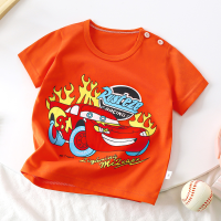 Children's short-sleeved summer new boys' T-shirts, babies and girls' short-sleeved tops, children's clothing  Multicolor
