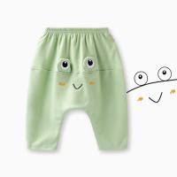 Baby pants spring and autumn girls pp pants spring boys and girls trousers big butt pants spring children's clothing children's spring clothing  Green