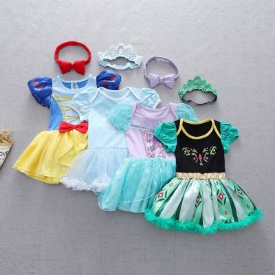 Baby clothes ins style crawling clothes for baby girls full moon one year old princess skirt little girl romper skirt fart clothes