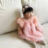 Fairy cute baby girl full moon dress skirt summer toddler princess skirt soft skin-friendly gauze skirt  Pink