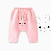 Baby pants spring and autumn girls pp pants spring boys and girls trousers big butt pants spring children's clothing children's spring clothing  Pink