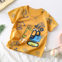 Kinder Kurzarm reine Baumwolle Sommer neue 2024 Jungen T-Shirt Baby Cartoon Mädchen Kurzarm koreanische Tops Kinderbekleidung  Mehrfarbig