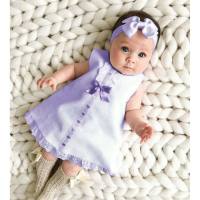 Girls children's summer style sleeveless bow headband skirt two-piece children's dress  Purple