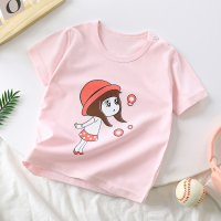 Children's short-sleeved summer new boys' T-shirts, babies and girls' short-sleeved tops, children's clothing  Multicolor