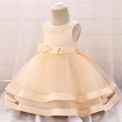 ins dress infant child dress baby princess dress bow baby one-year-old girl dress