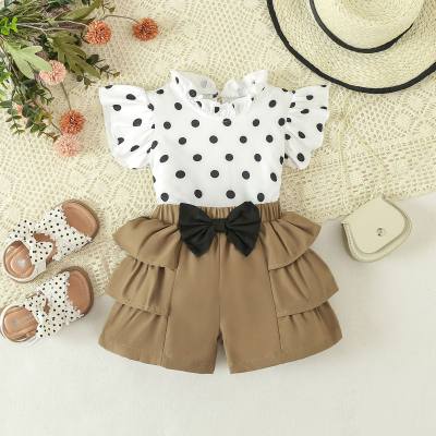 Summer new style girls sweet T-shirt shorts suit short sleeve shorts two-piece suit
