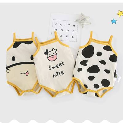 New arrival baby slings with bodysuits for boys and girls cartoon slings crawling baby jumpsuits