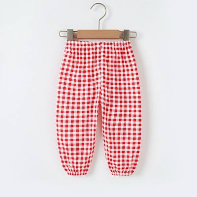 Summer thin anti-mosquito pants baby infant long pants pure cotton bloomers summer wear