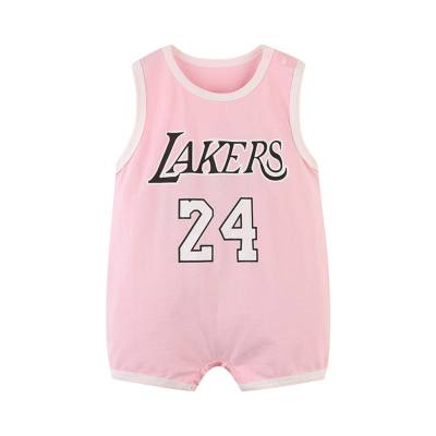 Bebê macacão roupas de verão do bebê sem mangas colete macacão do bebê uniforme de basquete recém-nascido roupas esportivas finas rastejando