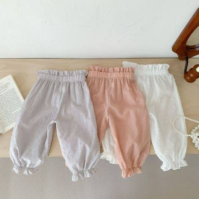 Baby pants spring and summer children's anti-mosquito pants toddler pants girls casual pants baby trousers
