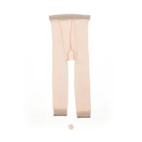2022 summer new thin cotton mesh vertical stripes children's nine-point pants small and medium-sized children's baby leggings anti-mosquito tights  Pink