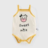 New arrival baby slings with bodysuits for boys and girls cartoon slings crawling baby jumpsuits  Multicolor