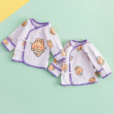 New baby half back clothes boys and girls baby boneless hand guard back clothes newborn anti-scratch tops
