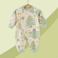 Baby onesie pure cotton bottom newborn clothes baby long sleeve romper crawling clothes  Multicolor