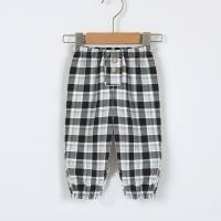 Pantalon décontracté en pur coton, vêtements pour enfants, sarouel à jambes fines de style coréen, nouvelle collection  Noir
