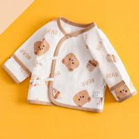 New style newborn boneless half back clothes baby four seasons hand protection anti-scratch small top baby belly protection clothes  Multicolor