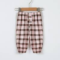 Casual trousers pure cotton new children's clothing Korean style thin leg harem pants  Pink