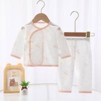 ملابس صيفية رقيقة للأطفال ملابس حديثي الولادة من القطن الخالص ملابس تكييف هواء بدلة أطفال ملابس أطفال  متعدد الألوان