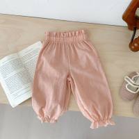 Baby pants spring and summer children's anti-mosquito pants toddler pants girls casual pants baby trousers  Pink