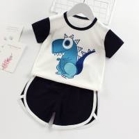 Short-sleeved suit, thin summer baby half-sleeved shorts, two-piece set of baby clothes  Multicolor