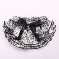 Factory direct sales, hot sale in Europe and America, spring and summer satin shorts, summer lace bow leopard print women's shorts  Black