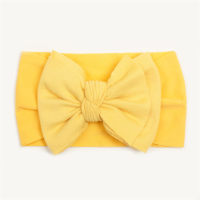 Baby spring and autumn thin solid color headband  Yellow