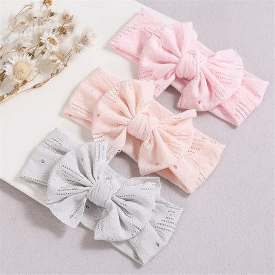 Baby Solid Color Bowknot Headwear