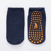 Toddler Non-slip silicone toddler floor socks  Navy Blue
