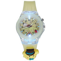 Children's jelly color doll luminous watch  Yellow