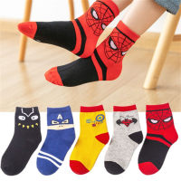 5-Pack, Kids Superhero Cute Socks  Red