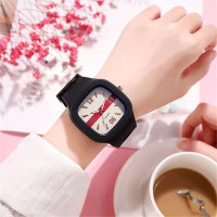 Toddler Solid Color Casual Electronic Watch  black and white stripes
